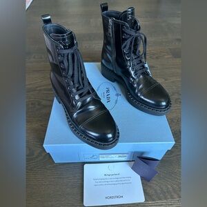 Prada Nero Leather Boots